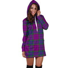 Wardlaw Modern Tartan Plaid Hoodie Dress