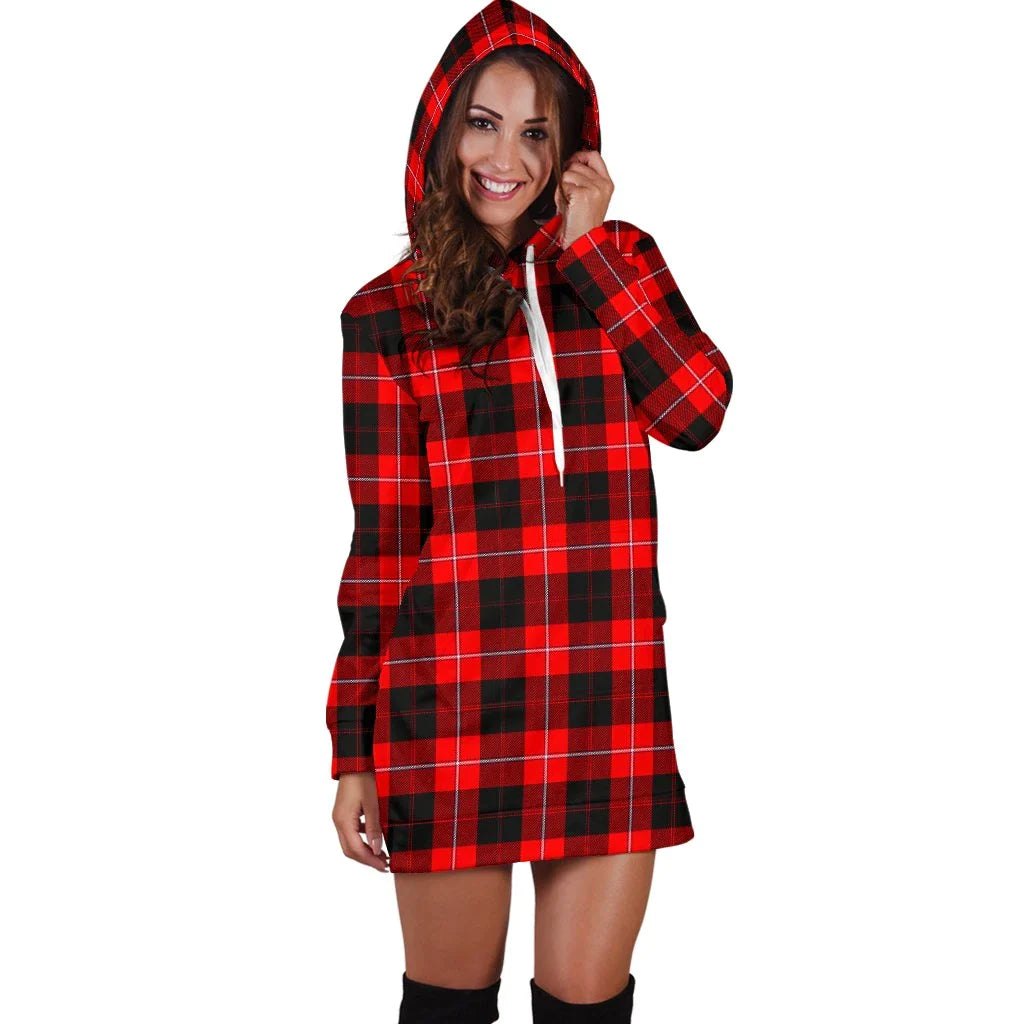Cunningham Modern Tartan Plaid Hoodie Dress