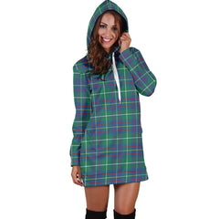Inglis Ancient Tartan Plaid Hoodie Dress