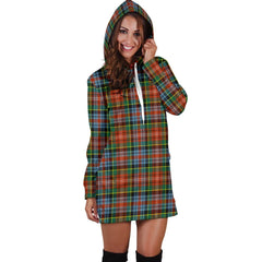 Caledonia Ancient Tartan Plaid Hoodie Dress