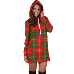 Hay Modern Tartan Plaid Hoodie Dress