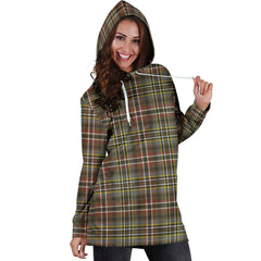 SCOTT GREEN WEATHERED Tartan Plaid Hoodie Dress
