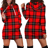 Ramsay Modern Tartan Plaid Hoodie Dress