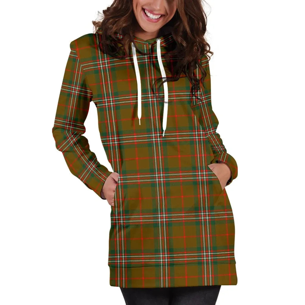 SCOTT BROWN MODERN Tartan Plaid Hoodie Dress