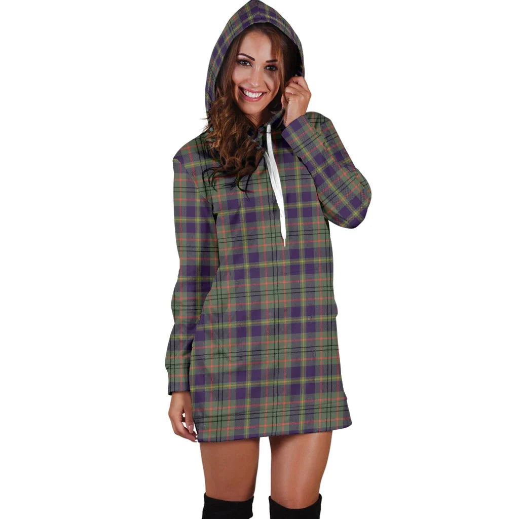 Taylor Weathered Tartan Plaid Hoodie Dress