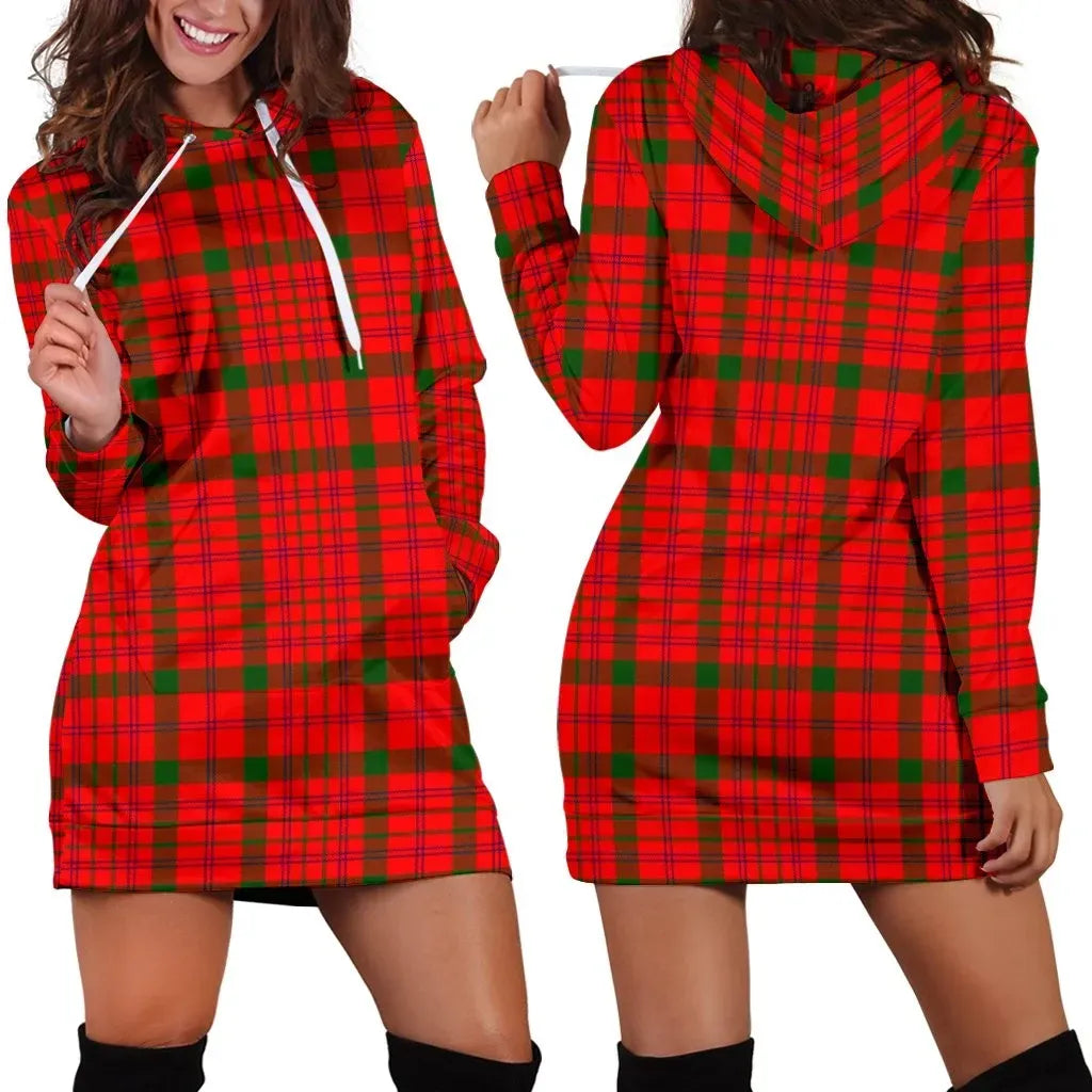 MacDonnell of Keppoch Modern Tartan Plaid Hoodie Dress