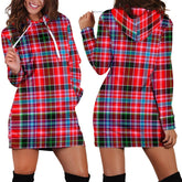 Aberdeen District Tartan Plaid Hoodie Dress