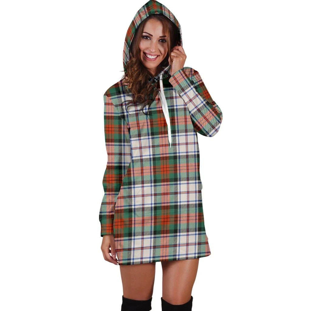 MacDuff Dress Ancient Tartan Plaid Hoodie Dress
