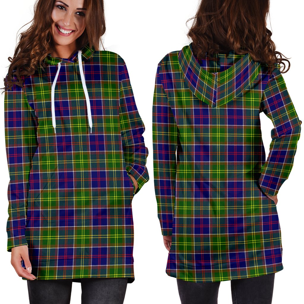 Ayrshire District Tartan Plaid Hoodie Dress