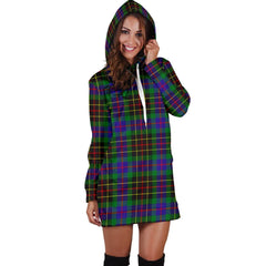 Brodie Hunting Modern Tartan Plaid Hoodie Dress