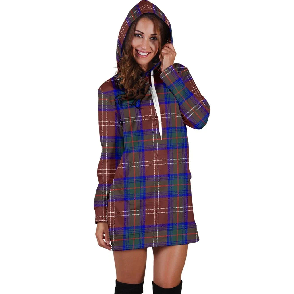 Chisholm Hunting Modern Tartan Plaid Hoodie Dress