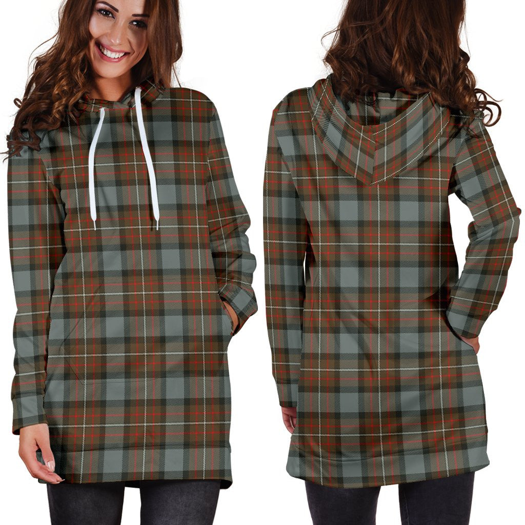Fergusson Weathered Tartan Plaid Hoodie Dress