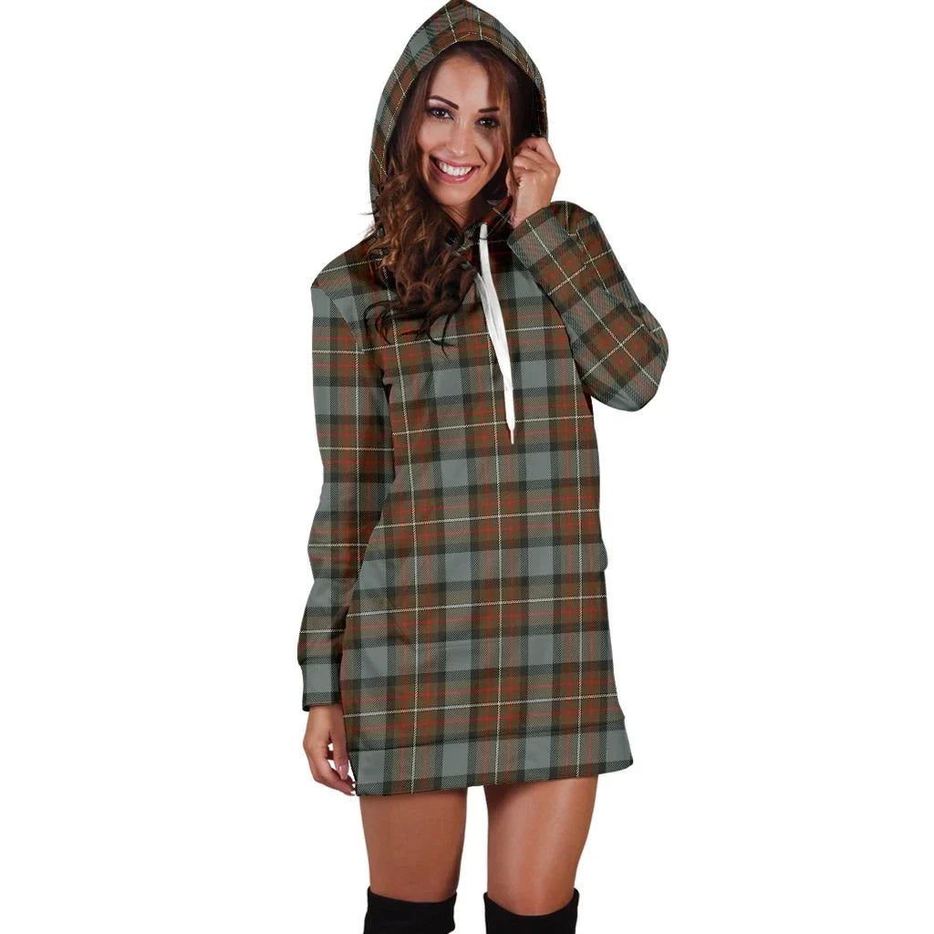 Fergusson Weathered Tartan Plaid Hoodie Dress