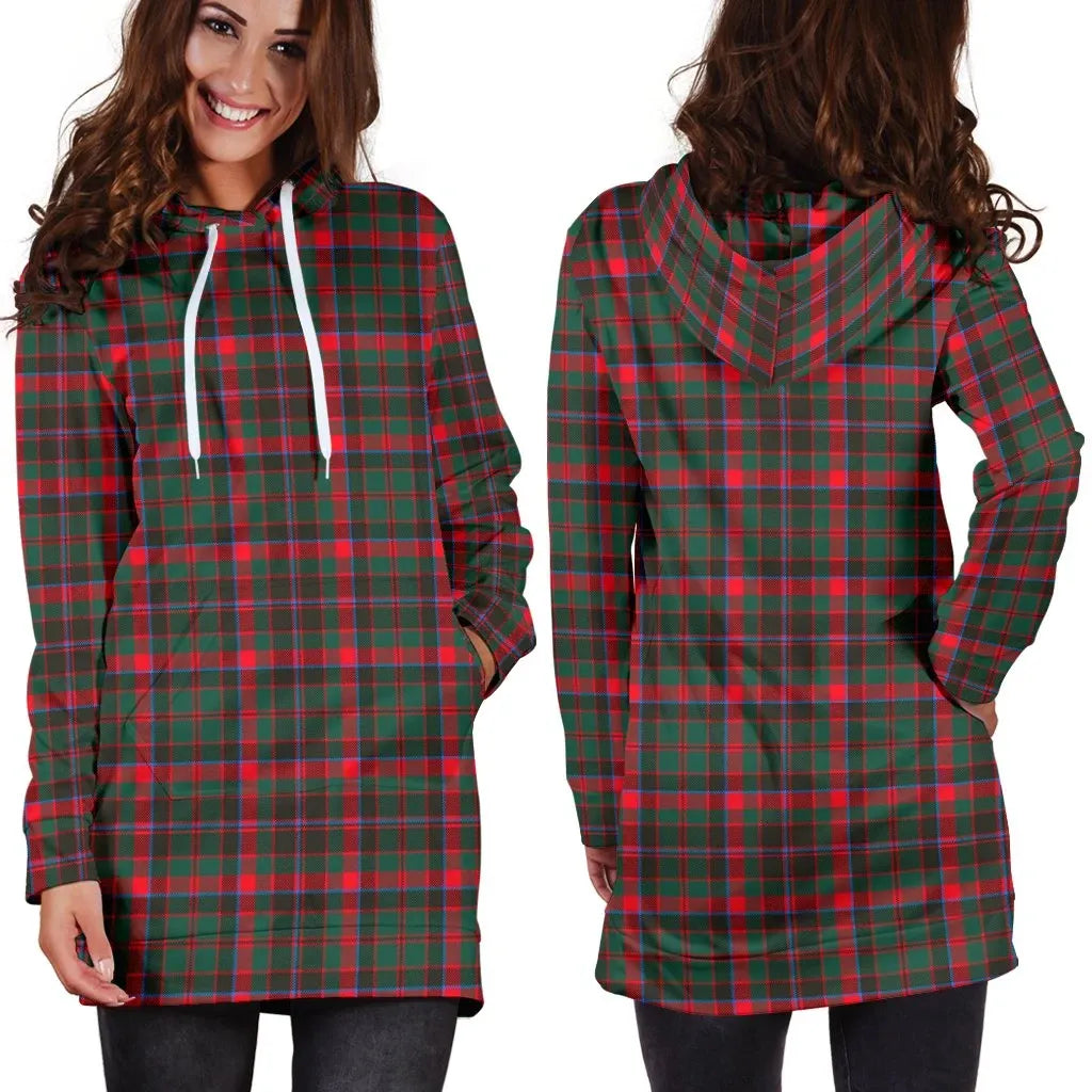 Cumming Hunting Modern Tartan Plaid Hoodie Dress