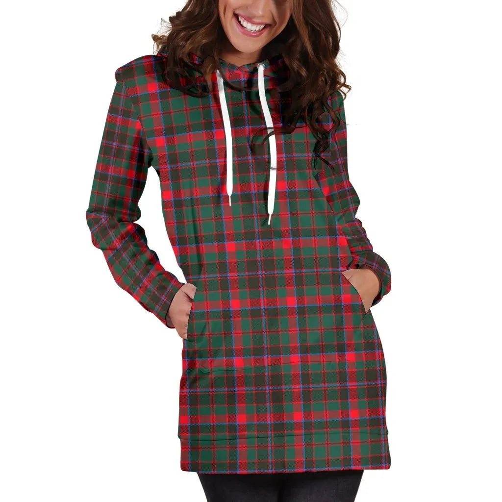 Cumming Hunting Modern Tartan Plaid Hoodie Dress