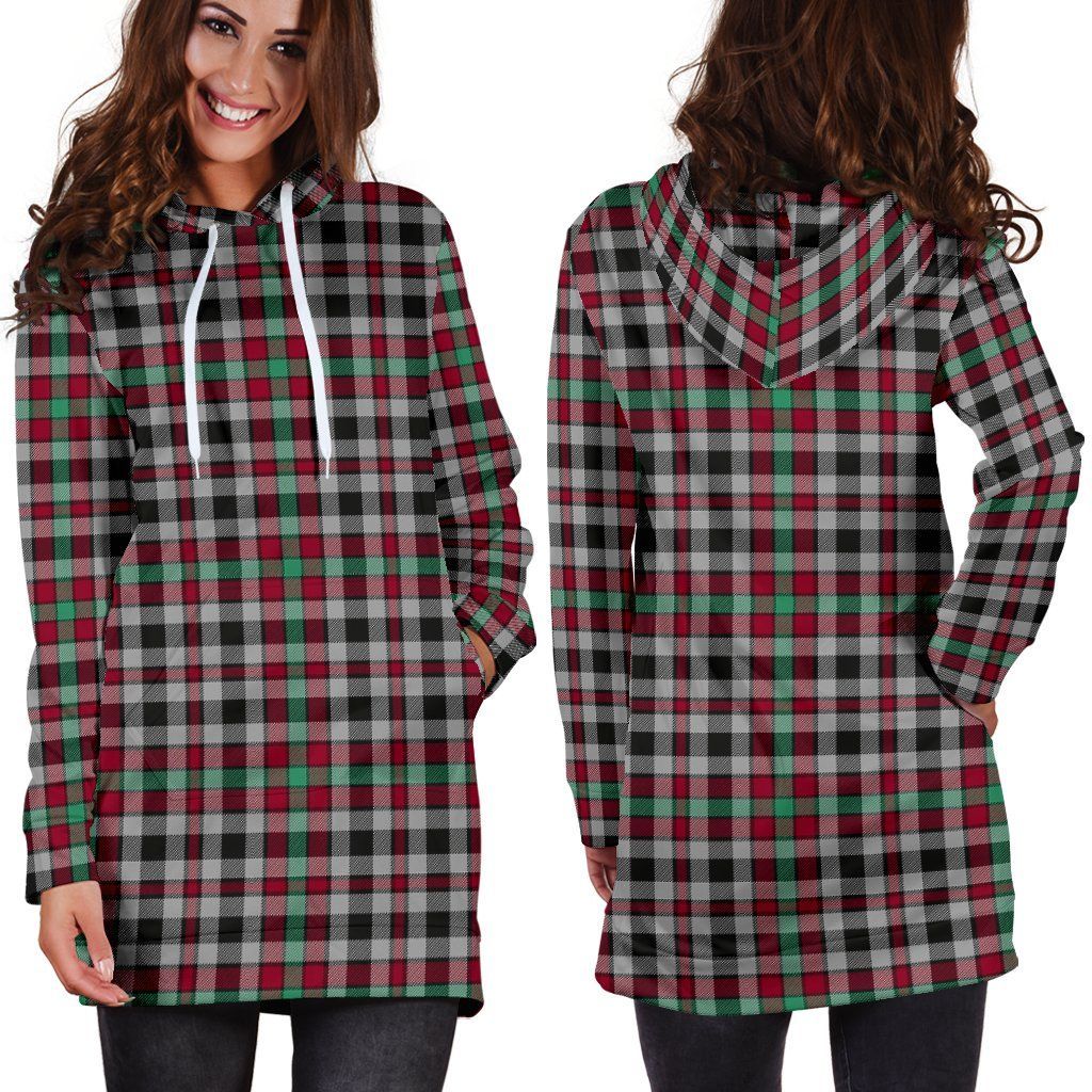 Borthwick Ancient Tartan Plaid Hoodie Dress