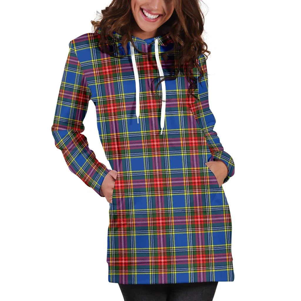 MacBeth Modern Tartan Plaid Hoodie Dress