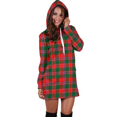 Dalziel Modern Tartan Plaid Hoodie Dress