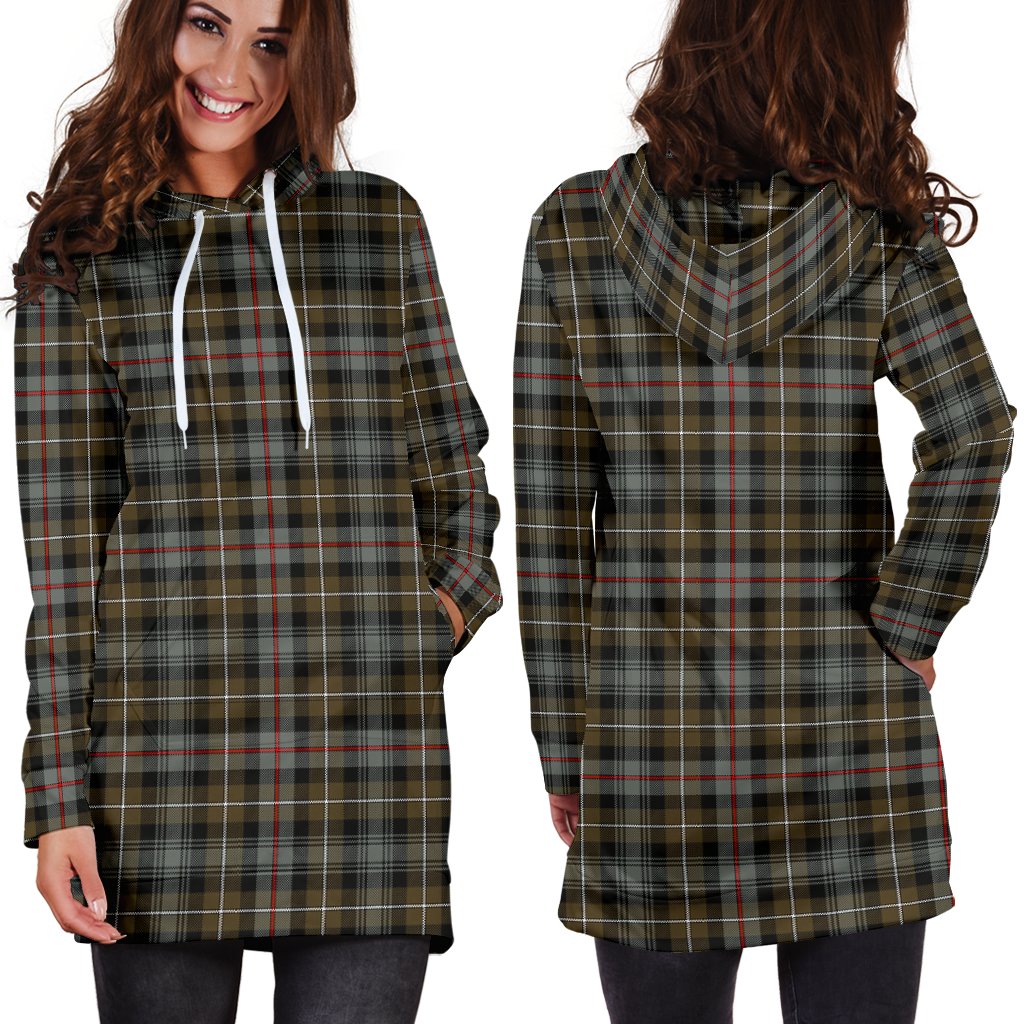 MacKenzie Weathered Tartan Plaid Hoodie Dress