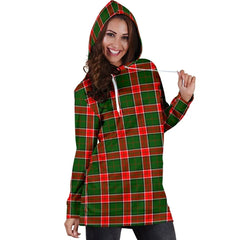 Pollock Modern Tartan Plaid Hoodie Dress