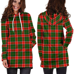 Pollock Modern Tartan Plaid Hoodie Dress