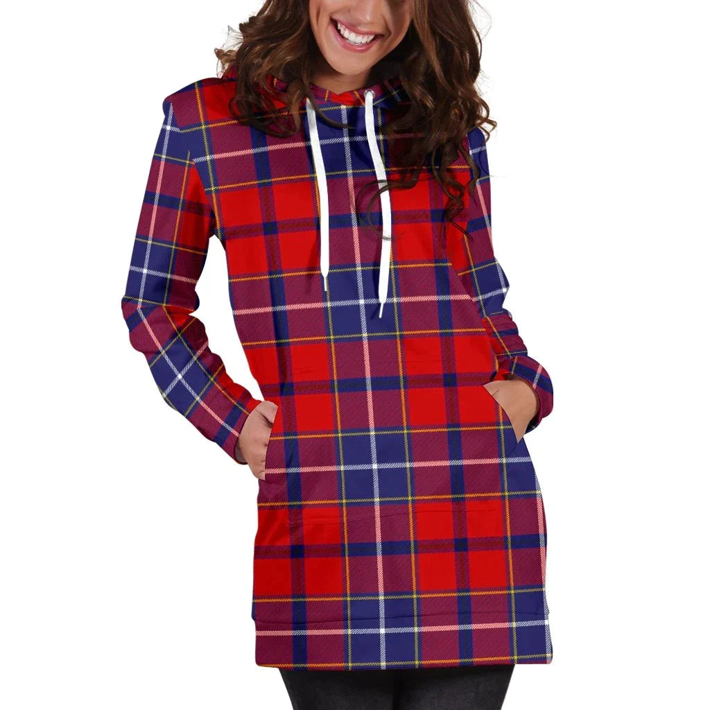 Wishart Dress Tartan Plaid Hoodie Dress