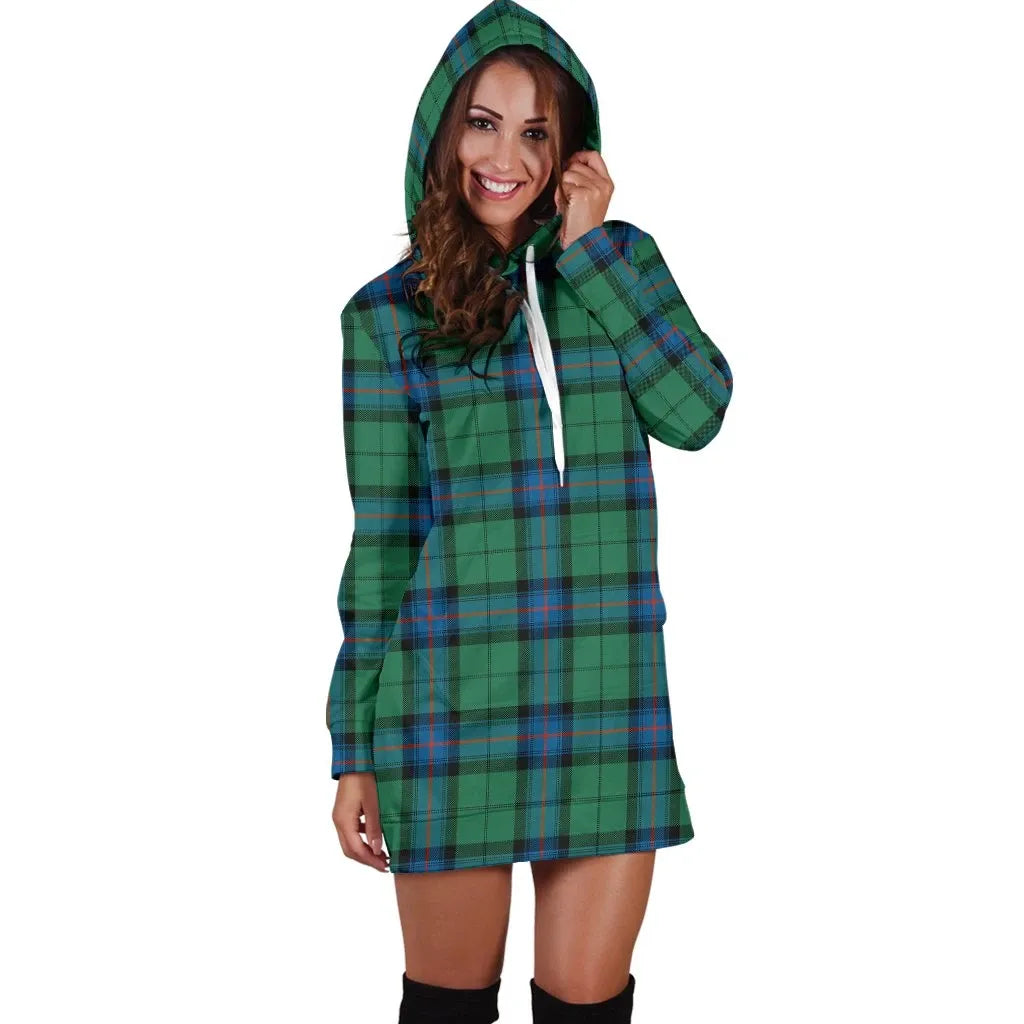 Armstrong Ancient Tartan Plaid Hoodie Dress