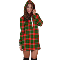 Pollock Modern Tartan Plaid Hoodie Dress