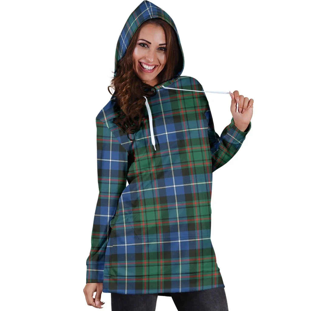 MacRae Hunting Ancient Tartan Plaid Hoodie Dress