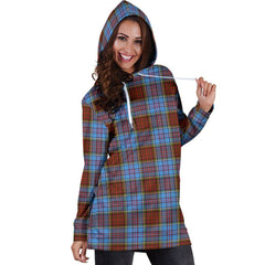 Anderson Modern Tartan Plaid Hoodie Dress