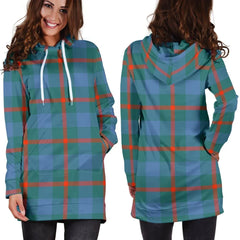 Agnew Ancient Tartan Plaid Hoodie Dress
