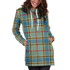 Balfour Blue Tartan Plaid Hoodie Dress