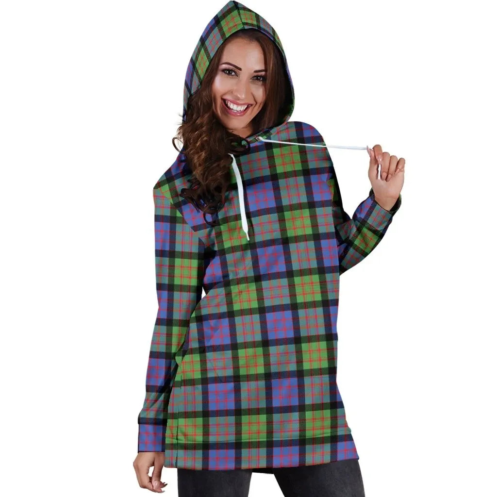 MacDonald Ancient Tartan Plaid Hoodie Dress