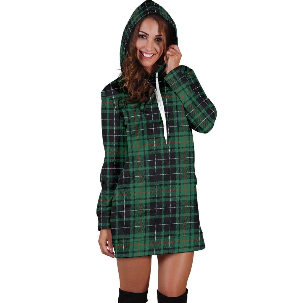 MacAulay Hunting Ancient Tartan Plaid Hoodie Dress