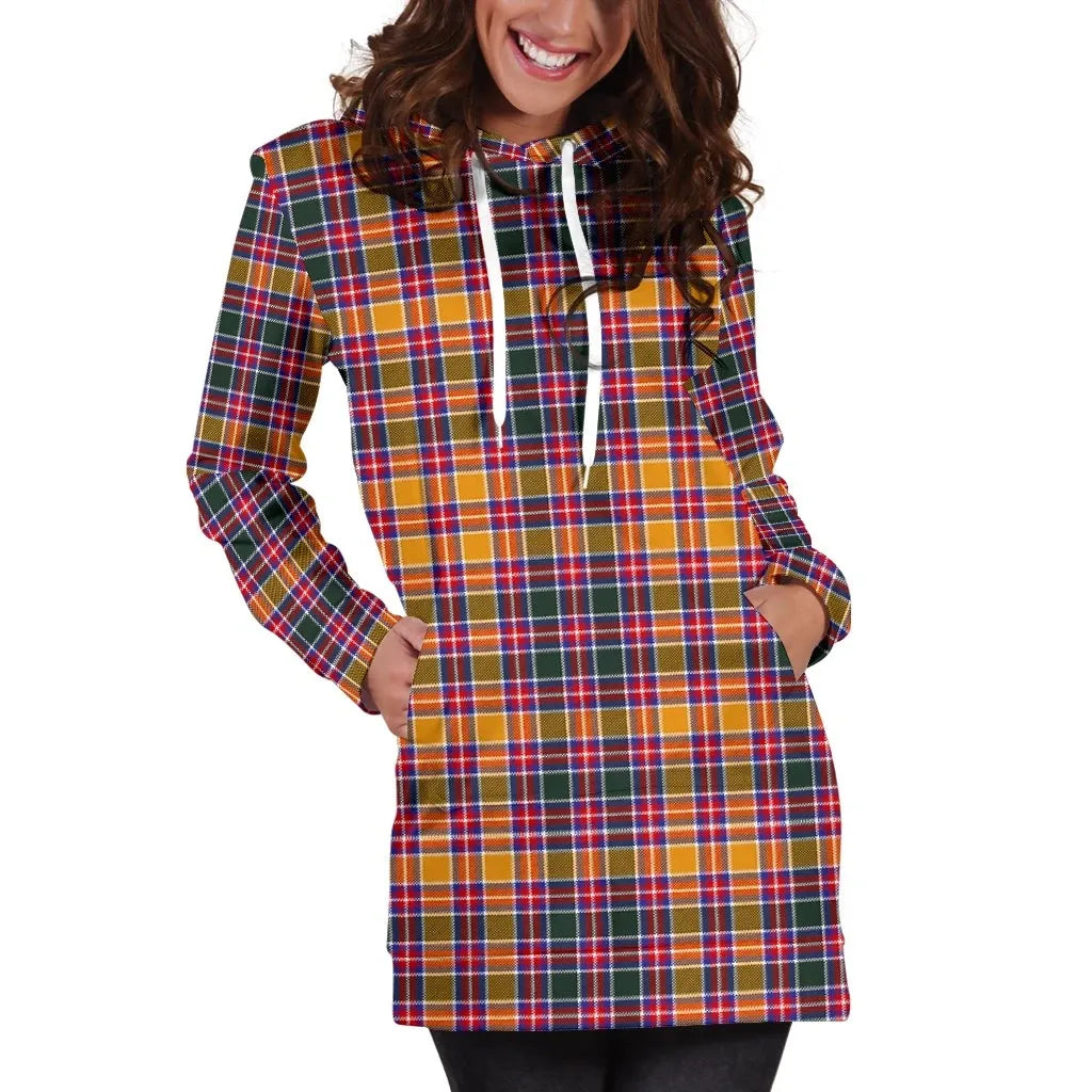 Jacobite Tartan Plaid Hoodie Dress