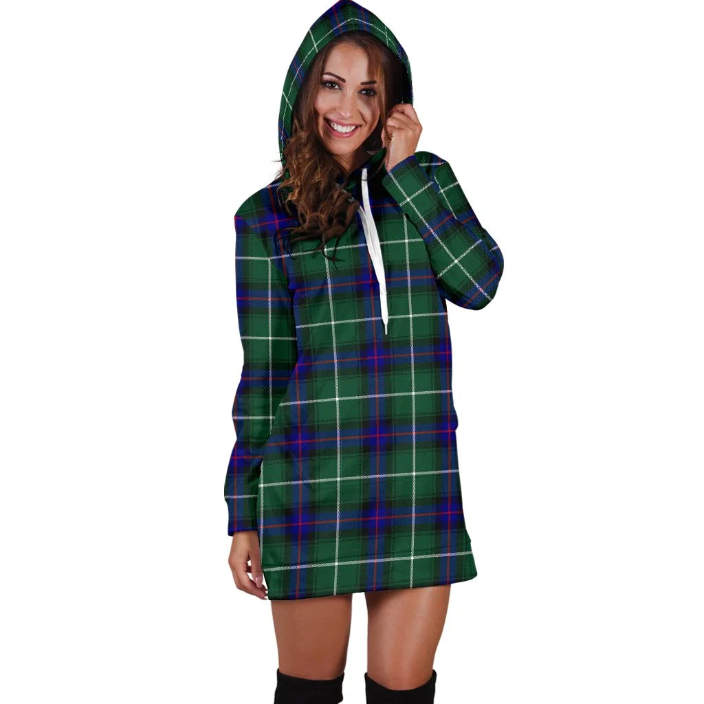 MacDonald of the Isles Hunting Modern Tartan Plaid Hoodie Dress