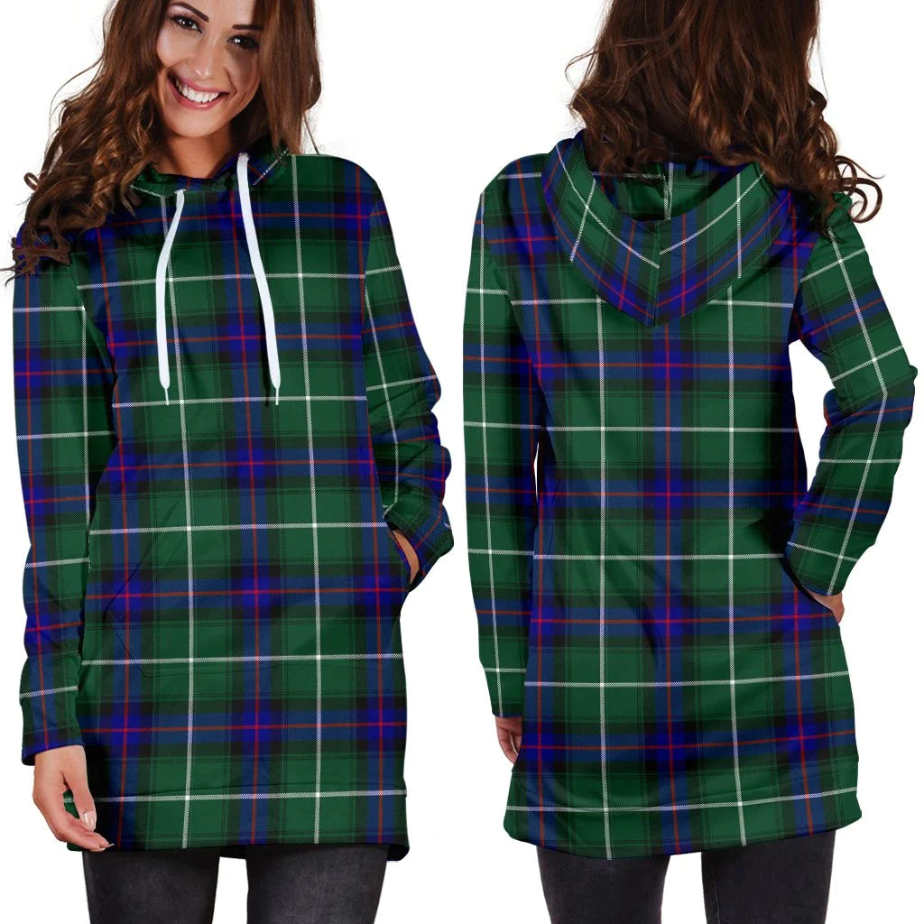 MacDonald of the Isles Hunting Modern Tartan Plaid Hoodie Dress