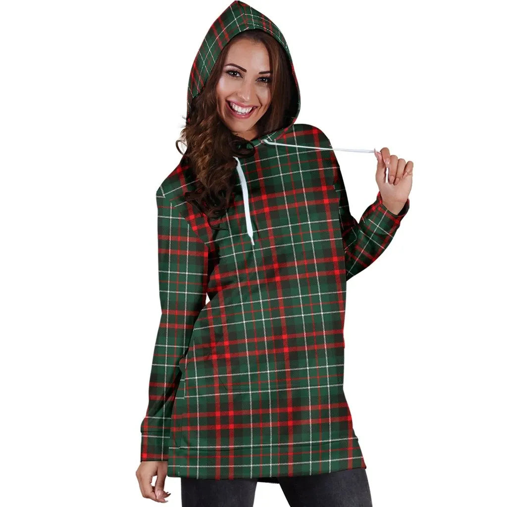MacDiarmid Modern Tartan Plaid Hoodie Dress