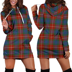 Fraser Ancient Tartan Plaid Hoodie Dress