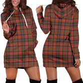 Cumming Hunting Weathered Tartan Plaid Hoodie Dress