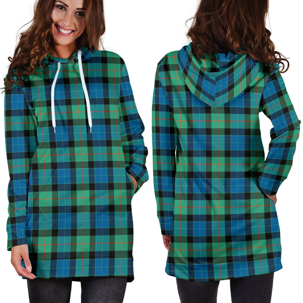 Gunn Ancient Tartan Plaid Hoodie Dress