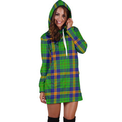 New Mexico Tartan Plaid Hoodie Dress