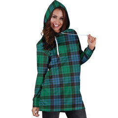 Stewart Old Ancient Tartan Plaid Hoodie Dress