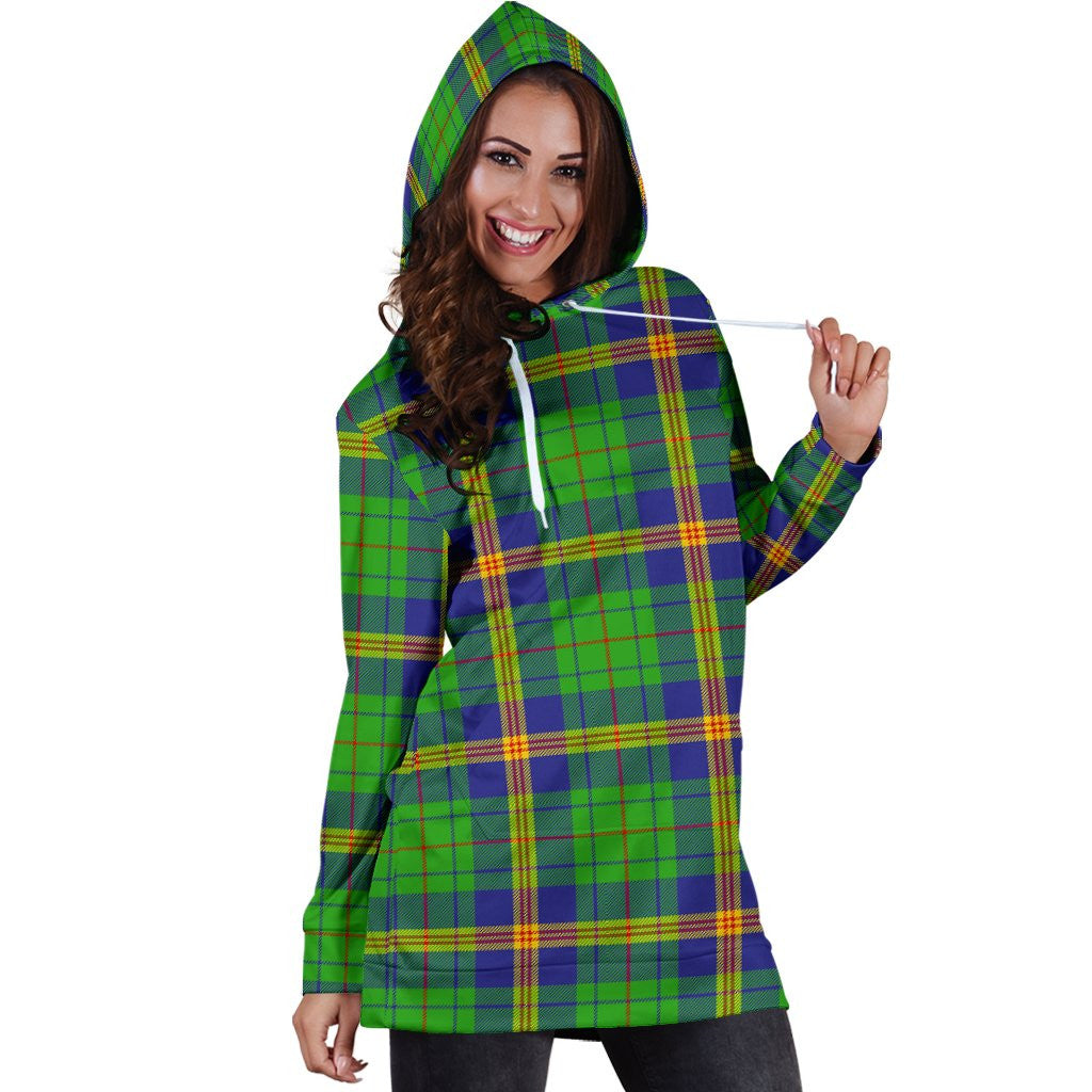 New Mexico Tartan Plaid Hoodie Dress