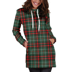 MacDiarmid Modern Tartan Plaid Hoodie Dress