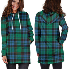 Stewart Old Ancient Tartan Plaid Hoodie Dress