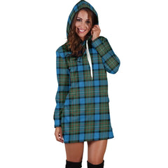 Fergusson Ancient Tartan Plaid Hoodie Dress