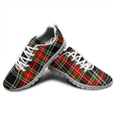 Stewart Black Tartan Plaid Sneakers