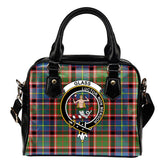 Glass Tartan Crest Shoulder Handbag