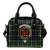 Farquharson Modern Tartan Crest Shoulder Handbag